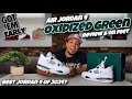 Jordan 4 oxidized green  review  on feet 