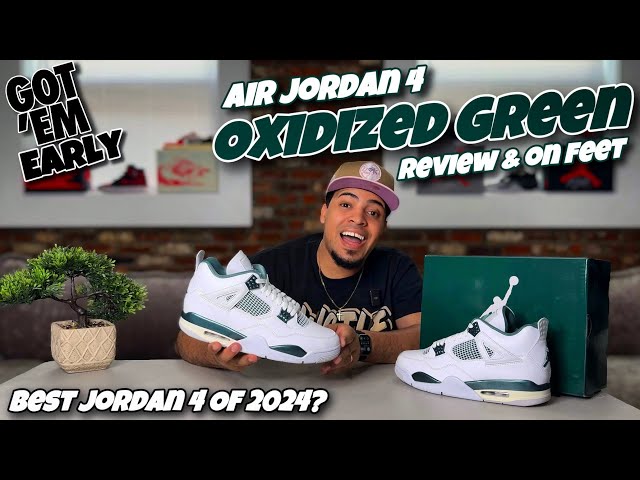 Jordan 4 Oxidized Green - Review & On Feet 👣🔥 - YouTube