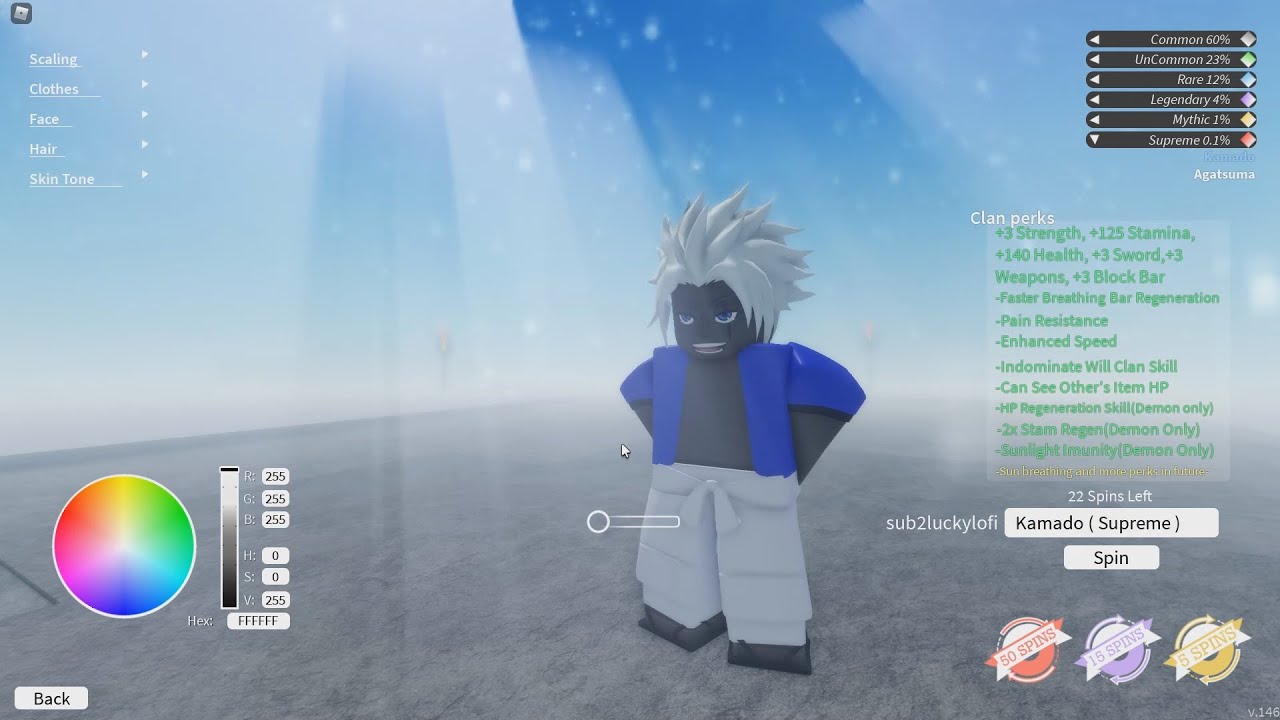 How To Reroll Clan! (KAMADO!)  Project Slayers Roblox 