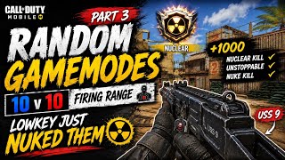 COD Mobile Random Gamemodes Part 3 🔥 | 10v10 Firing Range… Lowkey Just Nuked Them ☢️