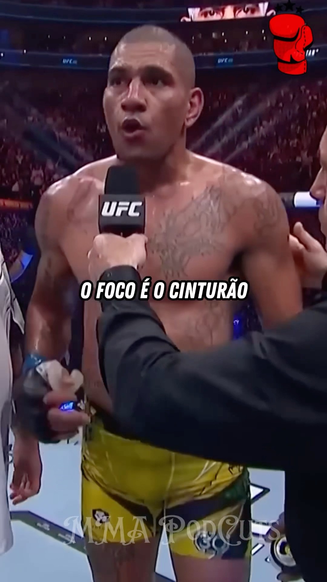 ALEX POATAN APÓS VENCER JAN BLACHOWICZ #mma #luta #boxe #ufc #foryou #shortsfeed #brasil