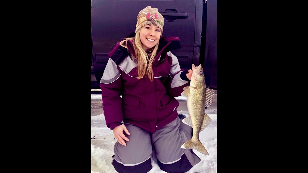 Ice Fishing Lake Winnebago Walleyes, 1-19-18 