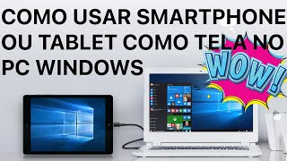 Splashtop Wired XDisplay - Use seu tablet ou smartphone como tela no PC Windows (iOS / Android)