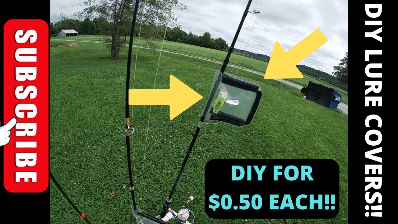 DIY Lure Covers! Easy to make and under 50 cents each! Subscribe today!  Enough with tangled up rods! 