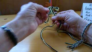 Starting a loop braid partway down; to finish the unbraided area at the start later