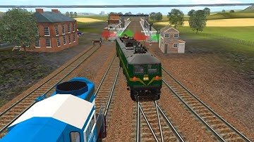 THREE TRAINS CROSSING AT SAME TRACK | BUMPY RAILROAD | Train Simulator | Railworks 3 | vfxtitd