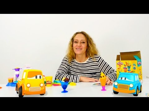 #türkçeizle.Nicole Max Ve Boo Arabaları Için Play Doh`tan Dondurma Yapıyor