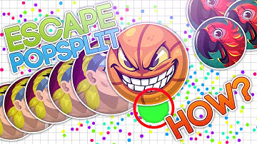 HOW-TO-ESCAPE A POPSPLIT? #CRAZY // Agar.io #UN-UNCUT // LION STFU GOD DAMNIT