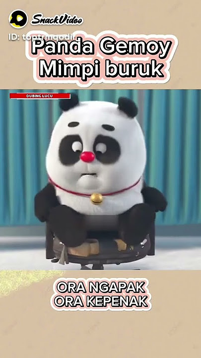 Panda Gemoy Mimpi Buruk, Animasi Dinosaurus Kuning Lucu Versi Ngapak