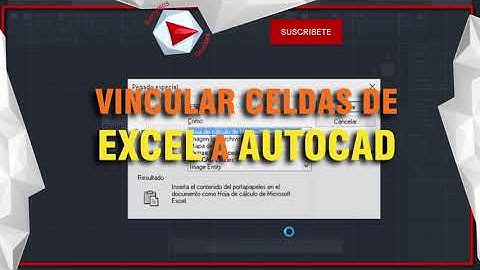 AUTOCAD| EXCEL| VINCULAR CELDAS DE EXCEL A AUTOCAD