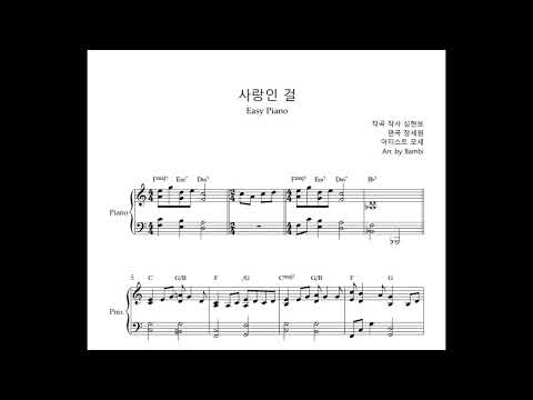 It Must Be Love (Easy Piano) - Mose