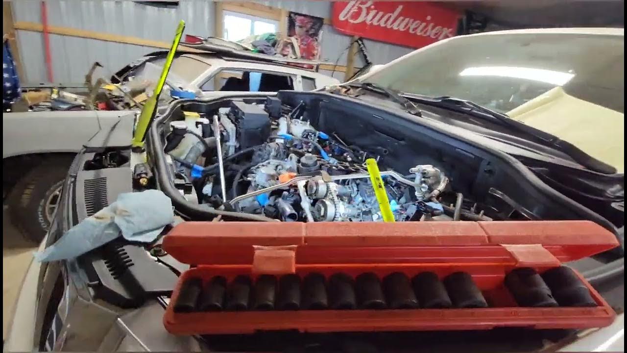 2012 Jeep Grand Cherokee engine removal. - YouTube