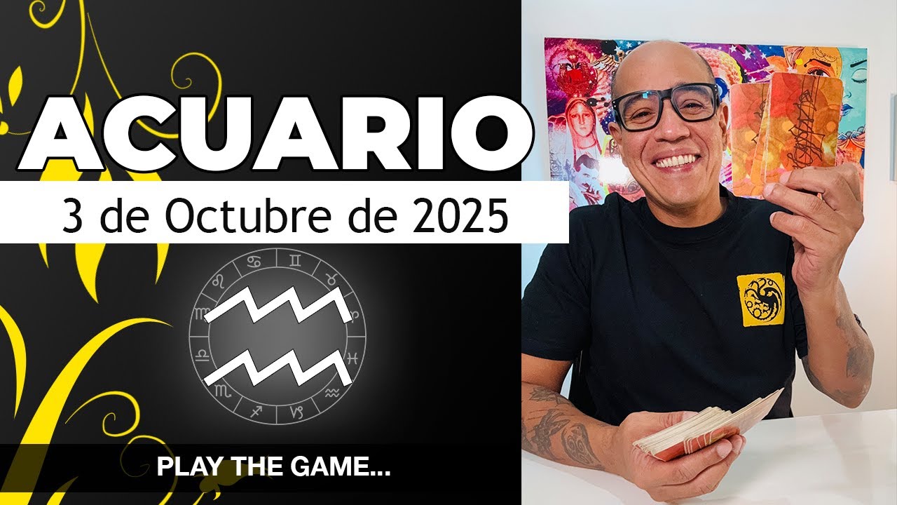 ACUARIO | Horóscopo de hoy 3 de Octubre 2025 - YouTube