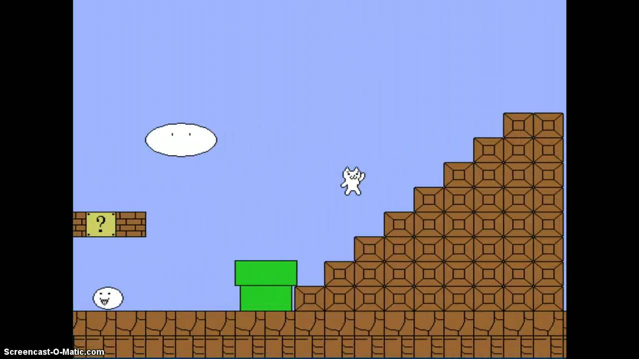 Cat Mario Walkthrough Level 1 YouTube cat-mario-walkthrough-level-1-youtube