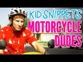 Kid snippets motorcycle dudes imagined by kids