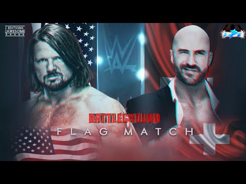 Como Hacer Un Match Card De WWE BATTLEGROUND 2017 FLAG MATCH ...