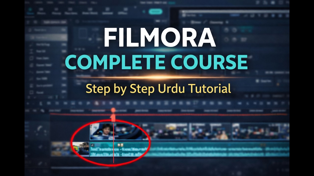 Wondershare Filmora Full Tutorial in Urdu | Complete Video Editing ...