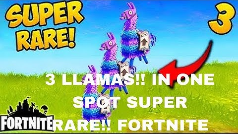 Finding 3 llamas in Fortnite  (Super Rare)