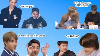 Kai loves to see his Kyungsoo hyung's aegyo - compilation