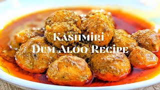 Kashmiri Dum Aloo Without Onion Garlic | Kashmiri Dum Aloo recipe | Kashmiri Alur Dom | Alur Dom
