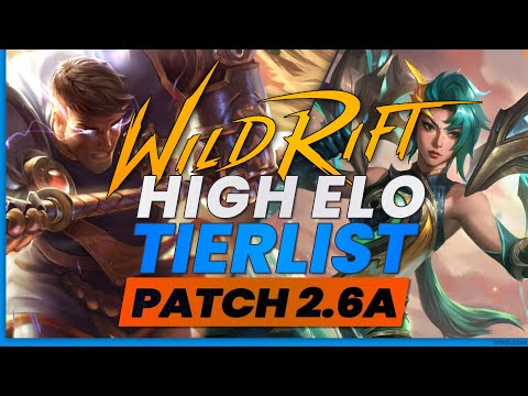 BEST HIGH ELO Champions TIER List - Patch 2.2 - Wild Rift (LoL