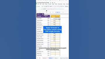 Apply formulas to the entire column using a SINGLE formula with ARRAYFORMULA in Google Sheets!