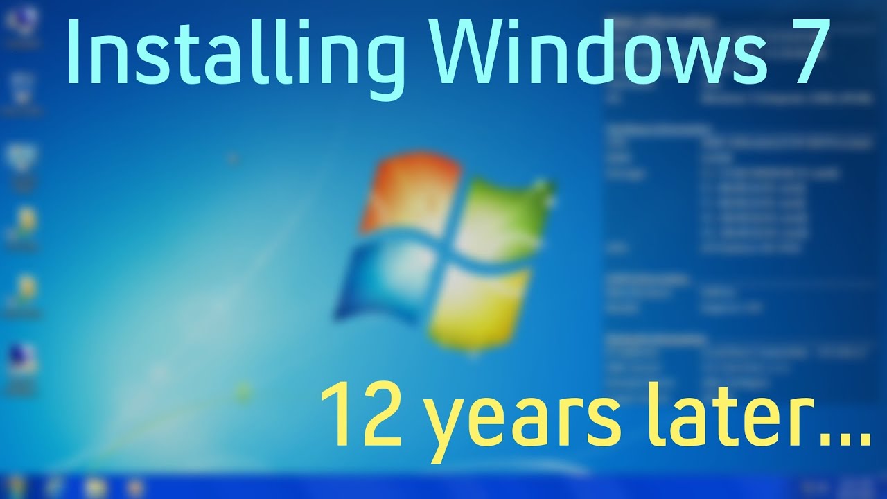 windows 7 แต่ละรุ่น New Installing Windows 7, 12 years later...