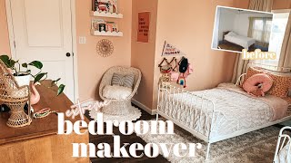 EXTREME BEDROOM MAKEOVER DIY 2020 | BUDGET BOHO SHARED BEDROOM REVEAL AND ROOM TOUR | BEGINNER DIY