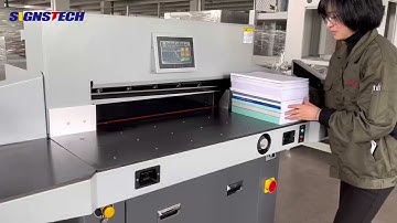 Signstech 720mm Hydraulic Paper Guillotine Cutter #papercutter #guillotine