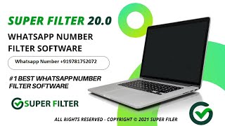 Whatsapp Super Filter v20 - Whatsapp Number Filter Software - Whatsapp Checker Software tool screenshot 3