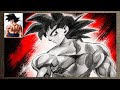 How to make Goku from Dragon Ball Z / How to draw Goku step by step / Dragon ball tutorial #goku