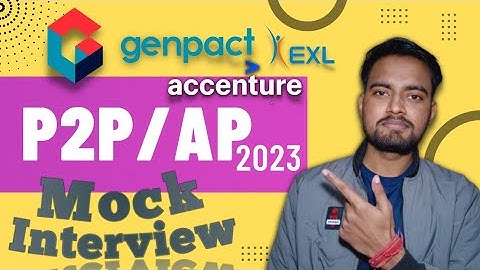Genpact P2P Interview Questions & Answers  2023| Genpact P2P Mock Interview Feb