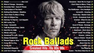 Led Zeppelin, Bon Jovi, Scorpions, Aerosmith, Guns N Roses - Best Rock Ballads Of 70s, 80s, 90s