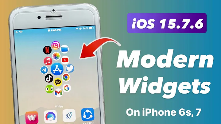 iOS 15.7.6 New Modern Widgets on iPhone 6s, 7, 7+ || iOS 15.7.6 New Features