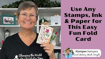 Easy Fun Fold Card Tutorial | Back Fold Design with Any Stamps, Ink & Paper