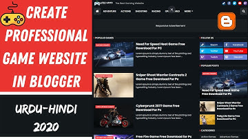 How to Create Professional Game Downloading Website in Blogger Urdu/Hindi 2020