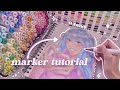 How to use alcohol markers  tips  tricks ft ohuhu sketchbooks