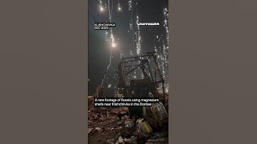 Klishchiivka, Donbas. A rare footage of Russia using magnesium shells  #warinukraine #shorts