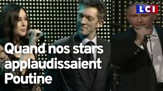 Monica Bellucci, Vincent Cassel, Gérard Depardieu... Quand nos stars applaudissaient Poutine