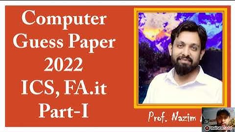 1st Year Computer Guess Paper 2022 | Punjab Boards