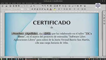 Combinar Correspondencia en LibreOffice Writer y Calc