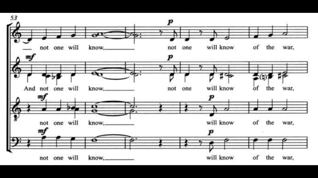 There Will Come Soft Rains (I. Antognini) Score Animation