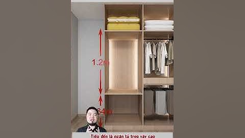 Kích thước tiêu chuẩn mà bạn cần biết trong thiết kế tủ áo..! #shorts