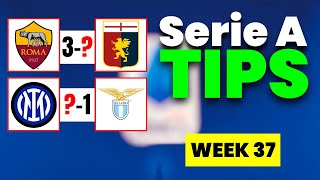 Italy Serie A Predictions for Week 37