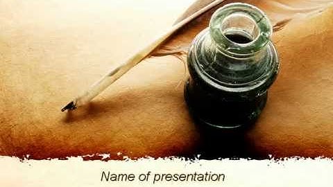 Poetry PowerPoint Template by PoweredTemplate.com