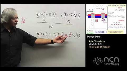 nanoHUB-U Fundamentals of Nanoelectronics II: M4.6 Spin Transistor - NEGF and Diffusion