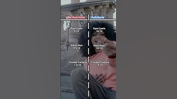 Ranking artists with vs without Autotune