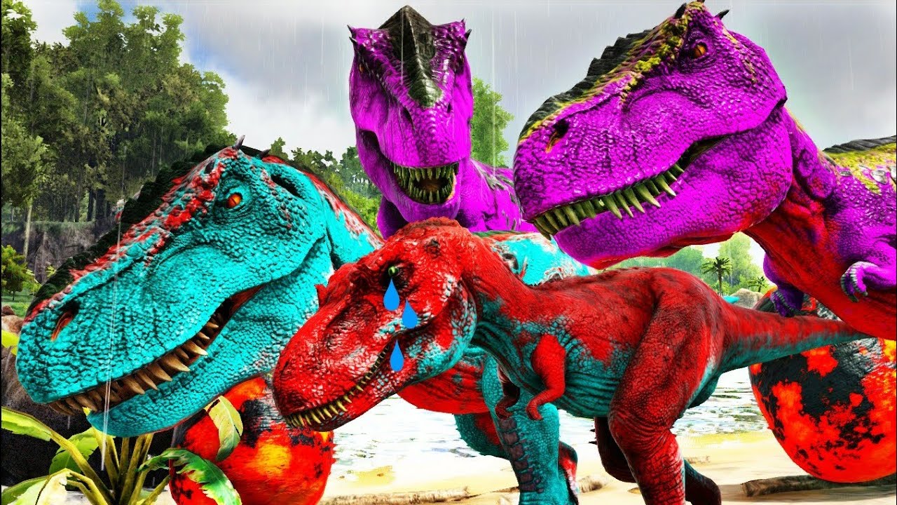 A HISTÓRIA DO BEBÊ T-REX QUE NASCEU DEFICIENTE E FOI REJEITADO! DINOSSAURO ARK SURVIVAL EVOLVED