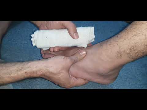 ازاي تربط الرباط الضاغط لالتواء الكاحل بشكل صحيح الاسعافات الأولية