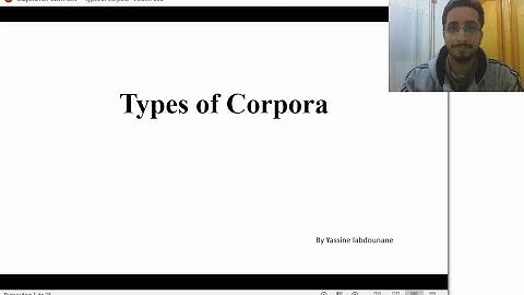 #2 Introduction to Corpus Linguistics - Types of Corpora